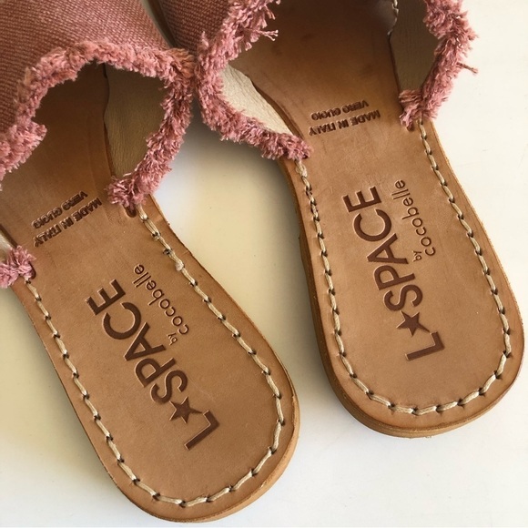 L*Space by Cocobelle Pink Canvas Slides - Picture 7 of 15